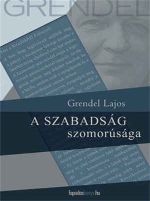 cover image of A szabadság szomorúsága